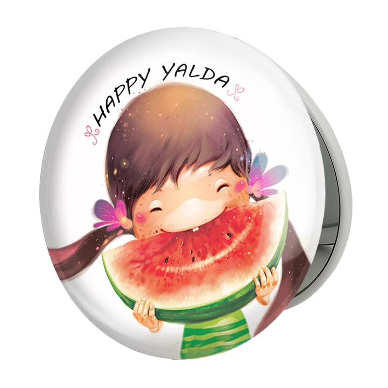 آینه جیبی خندالو طرح شب یلدا مدل تاشو کد 20370 