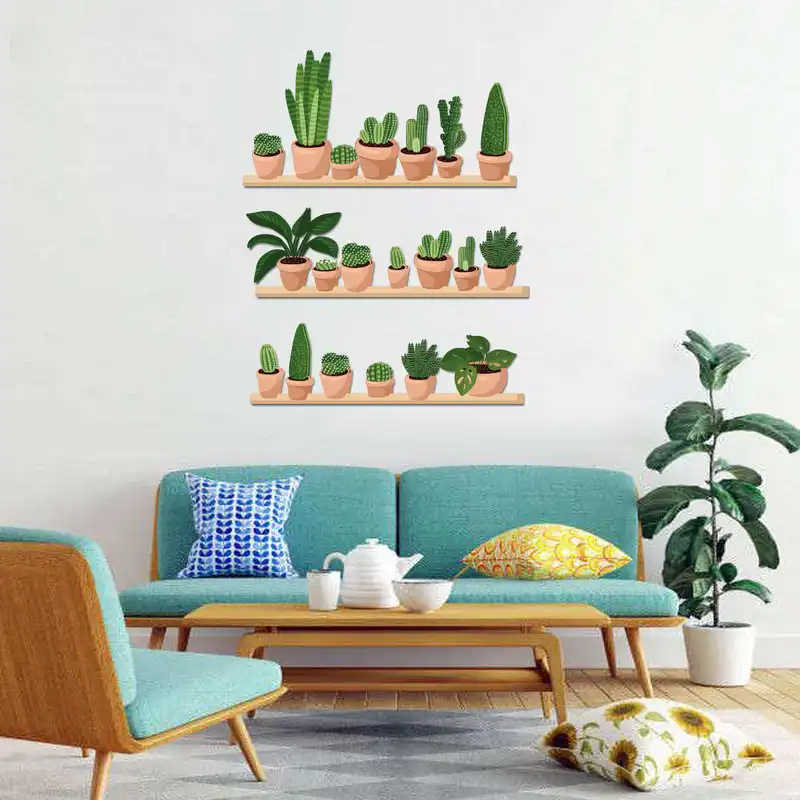 استیکر باروچین مدل طاقچه کاکتوس
