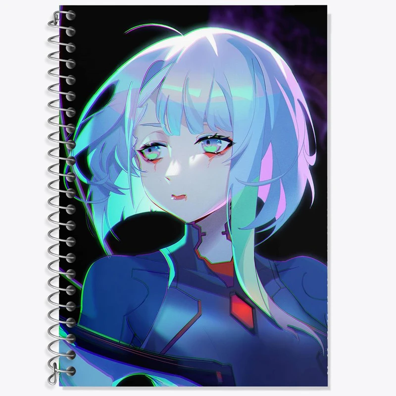 دفتر لغت 50 برگ خندالو مدل لوسی انیمه سایبرپانک کد 23961