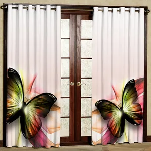 پرده مدل پروانه مخمل پانچی کد 1240 سایز 140x280 سانتی متر