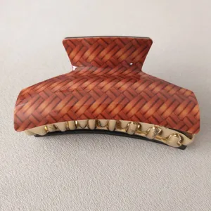 کلیپس مو زنانه مدل شطرنجی