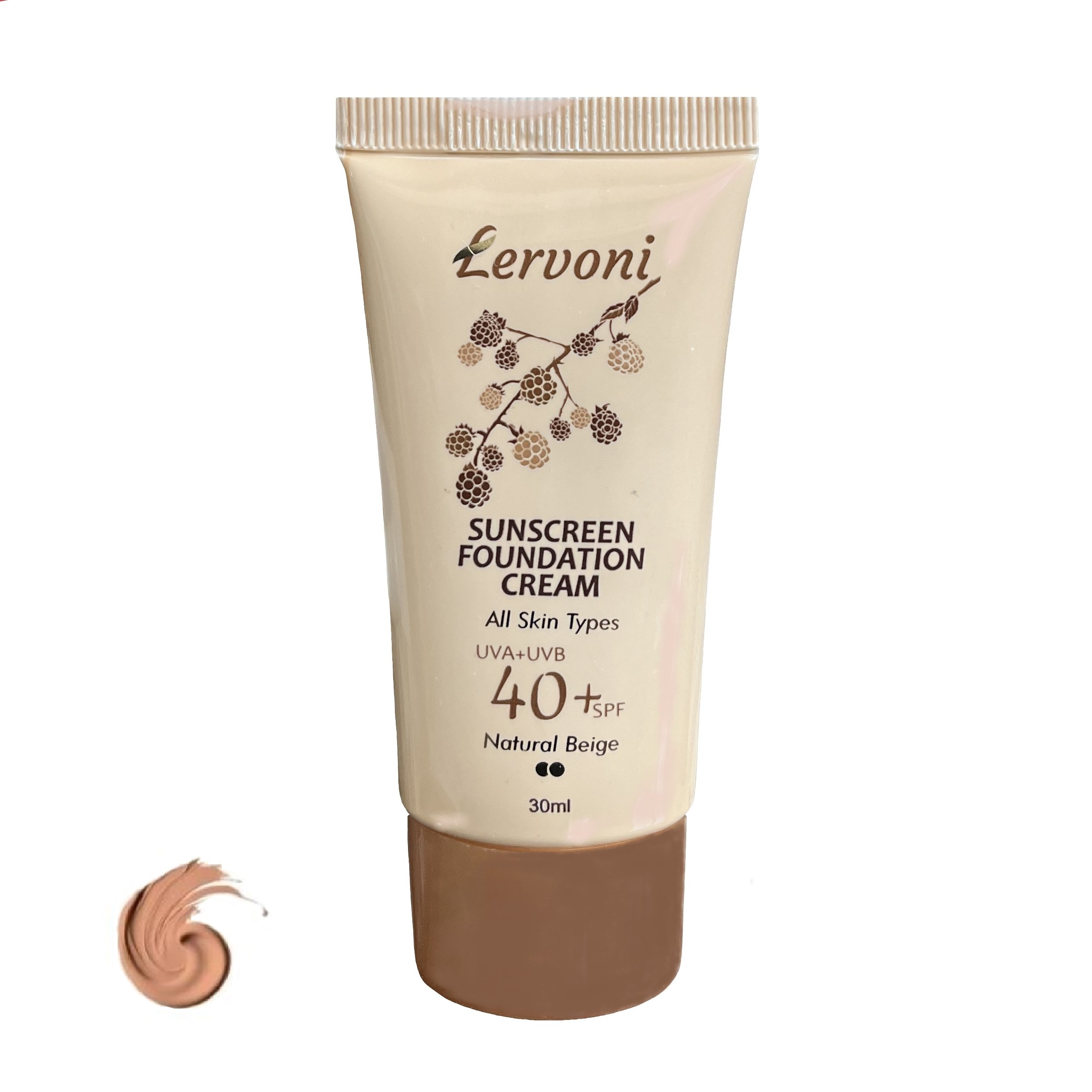 کرم ضد آفتاب رنگی لروونی SPF 40 مدل NB All02 محافظ UVA, UVB و PA+++، ضد آب، مناسب پوستهای معمولی و خشک حجم 30 میلی لیتر