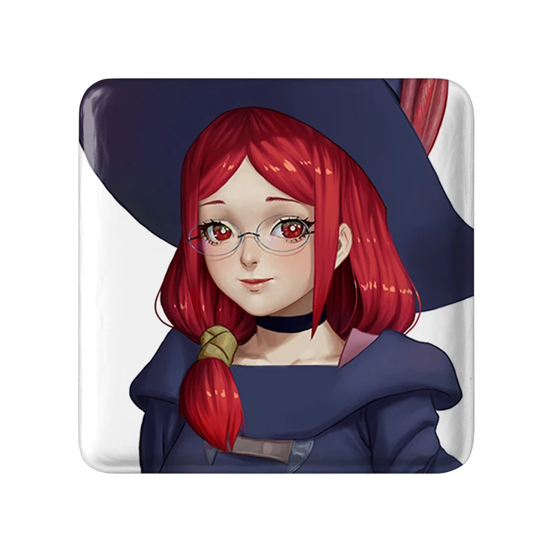 مگنت خندالو طرح اکو انیمه جادوگران کوچک Little Witch Academia مدل مربعی کد 22938