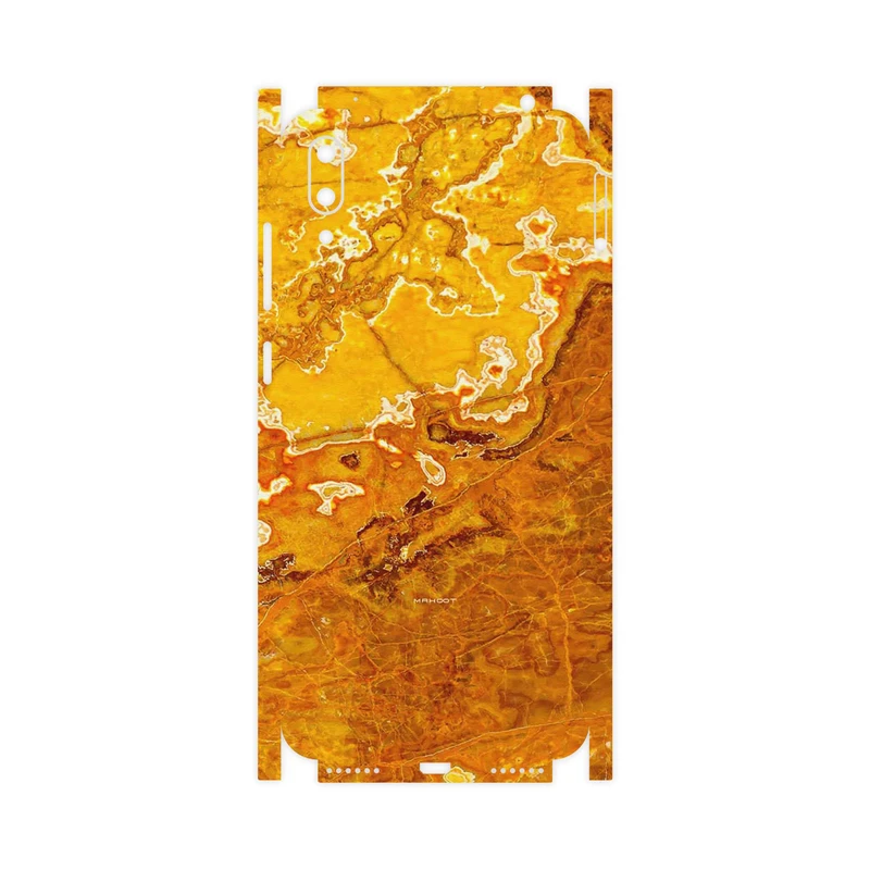 برچسب پوششی ماهوت مدل Gold Marble-FullSkin مناسب برای گوشی موبایل هوآوی Y7 Pro 2019