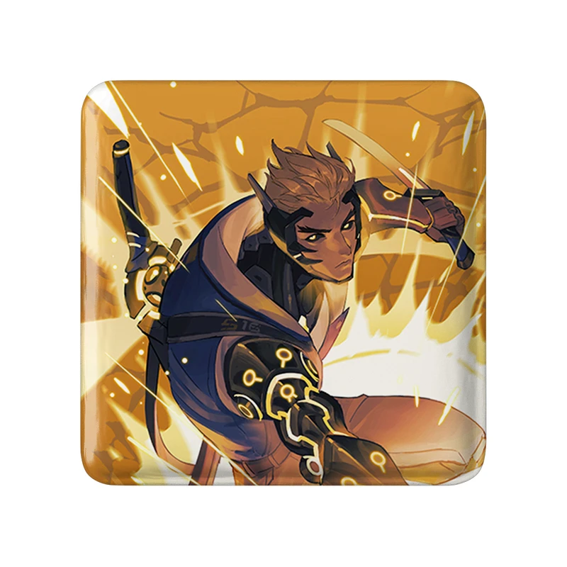 مگنت خندالو طرح بازی اورواچ (Overwatch) مدل مربعی کد 31629