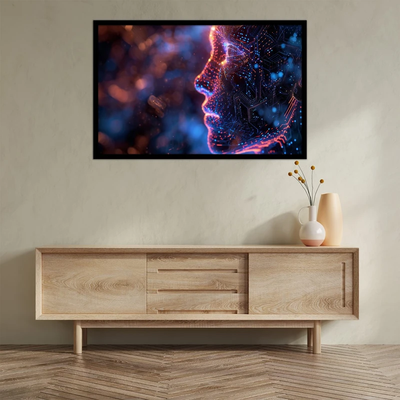 تابلو بکلیت طرح ربات انسان نما و فناوری مدل  B-bu2658