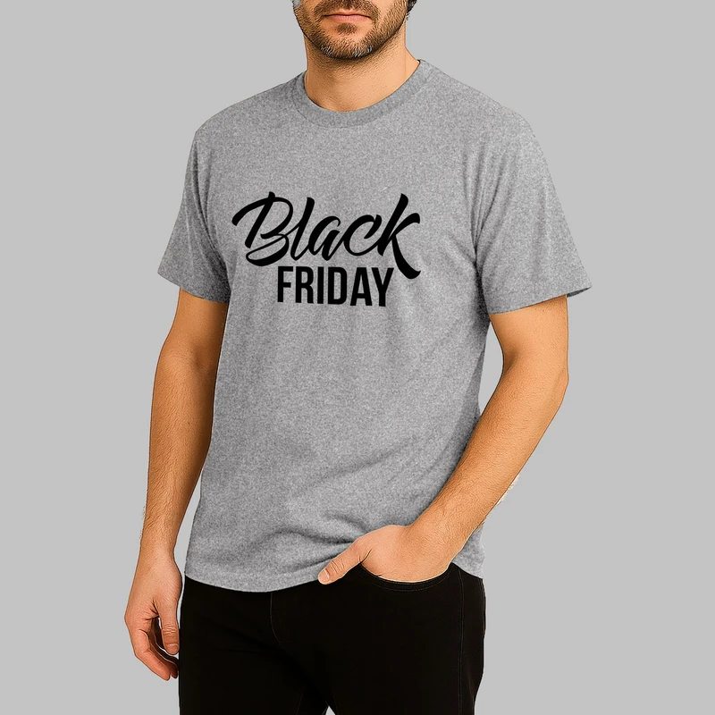 تیشرت آستین کوتاه مردانه طرح Black Friday کد F184