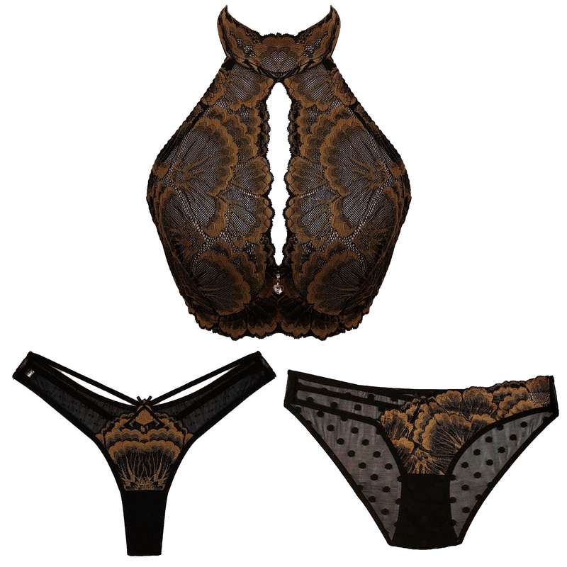 ست شورت و سوتین زنانه مدل 1006 مجموعه 3 عددی