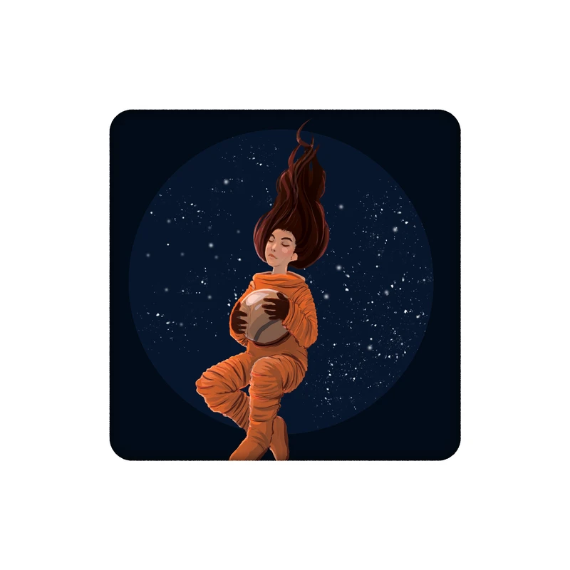 زیرلیوانی طرح دخترانه فضا نورد کد    5161759