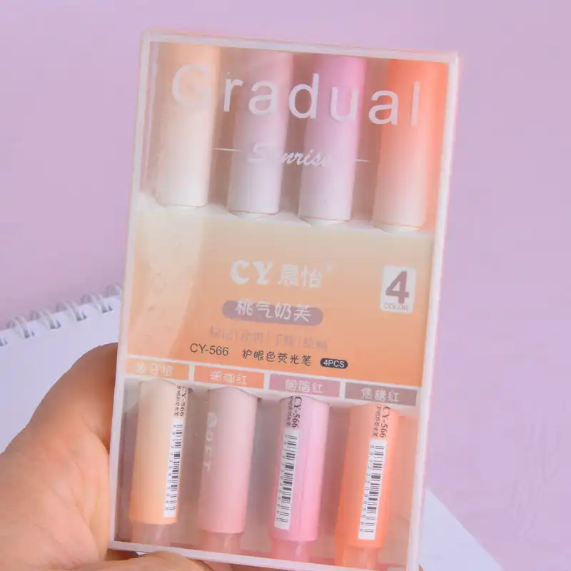 ماژیک علامت گذار مدل پاستلی بسته 4 عددی