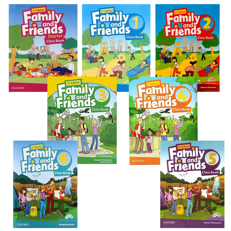 کتاب Family and Friends 2nd اثر Naomi Simmons انتشارات هدف نوین 7 جلدی