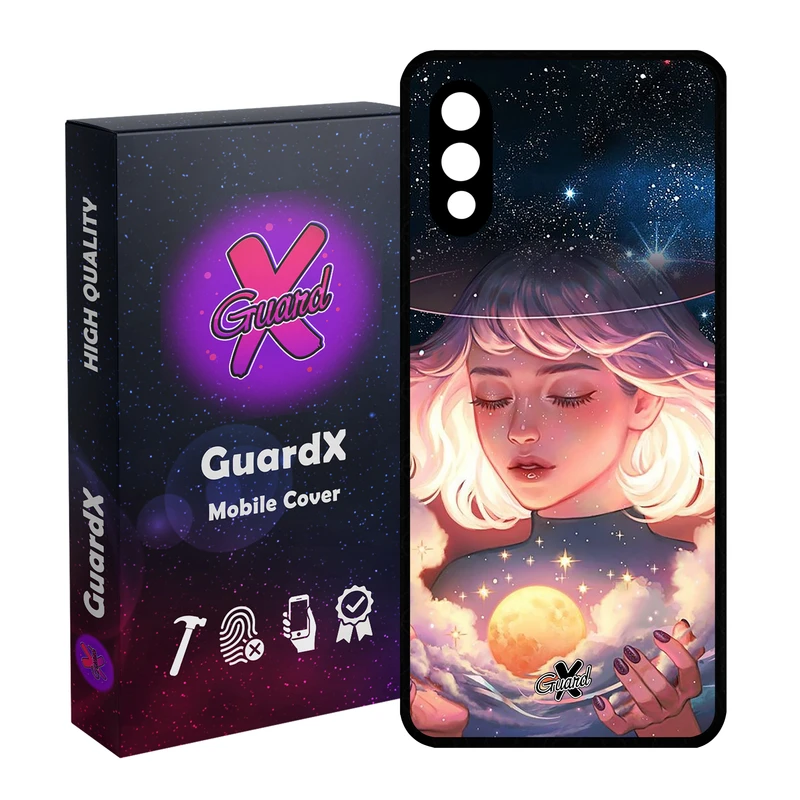 کاور گارد ایکس طرح Girl مدل Glass10059 مناسب برای گوشی موبایل سامسونگ Galaxy A02 / M02