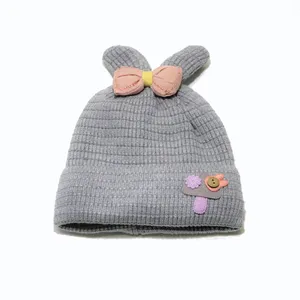 کلاه بافتنی بچگانه مدل فانتزی خرگوشی