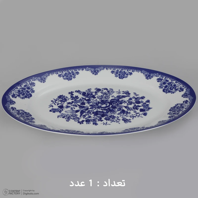 عکس شماره 15 : سرویس غذاخوری 28 پارچه چینی زرین ایران مدل ایتالیا اف فلورانس درجه یک