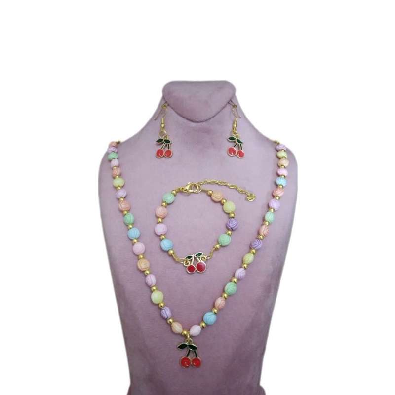 نیم ست دخترانه مدل m0265 طرح گیلاس