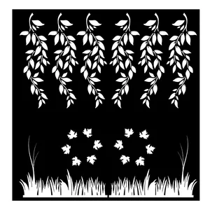 شابلون باتیس آرت طرح برگ کد 502