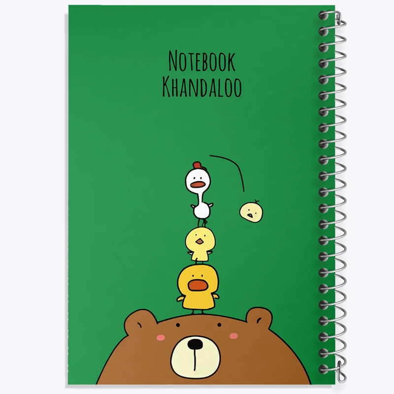 دفتر لیست خرید 50 برگ خندالو طرح حیوانات کیوت و بامزه کد N3546