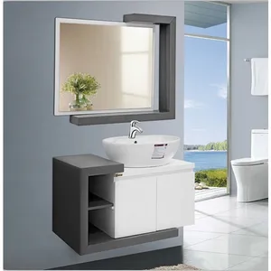 ست کابینت روشویی کاسپین مدل لوتوس به همراه به همراه آینه 