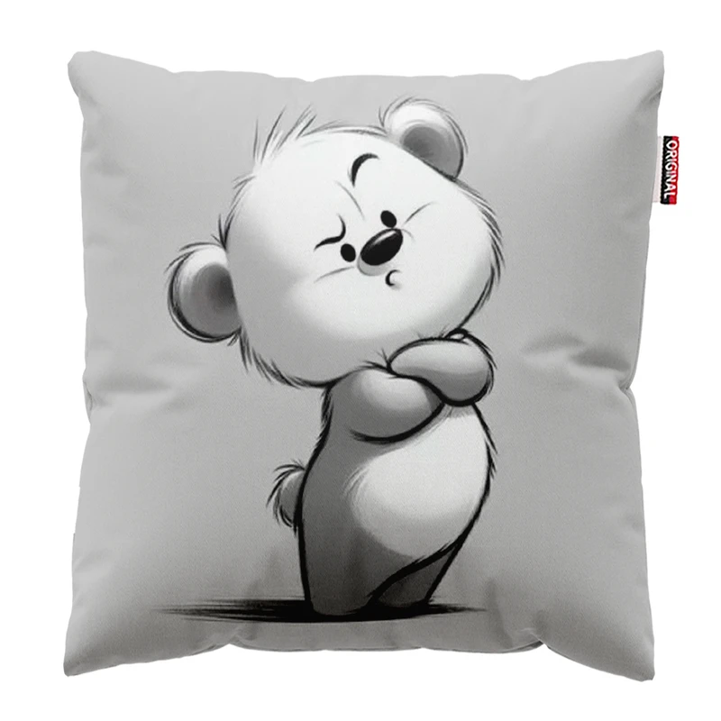 کوسن پاد آفرین مدل خرس کوچولوی کیوت کد 528 سایز 30*30 سانتی متر