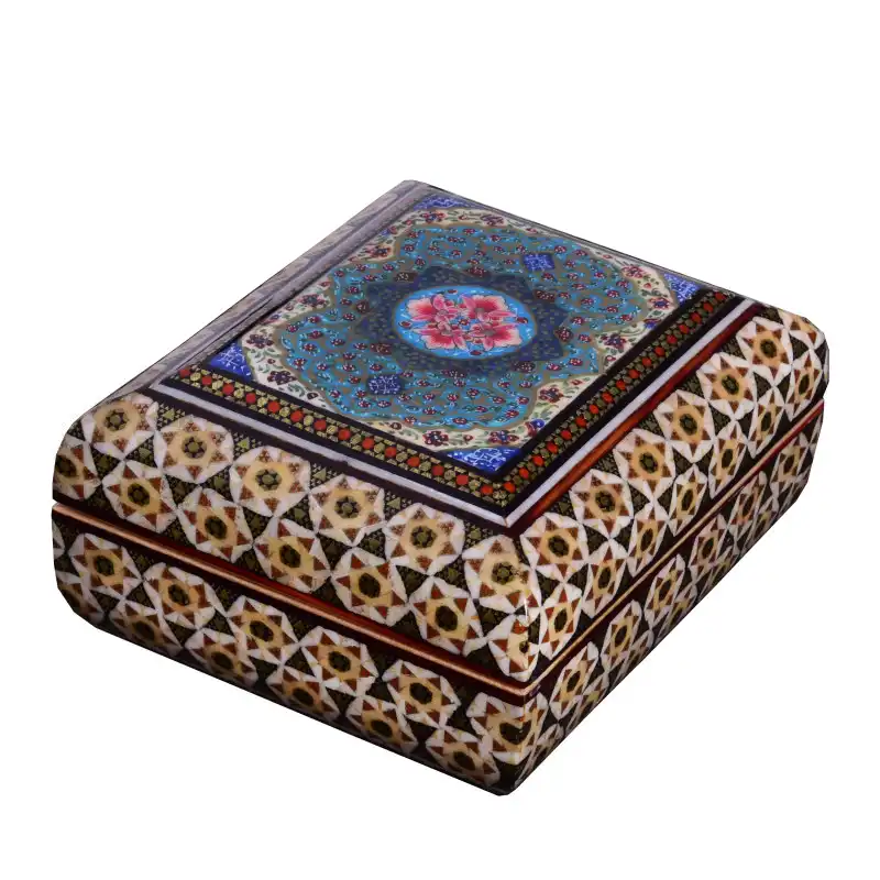 چعبه جواهرات خاتم کاری طرح دانژه کد LG_GOL12