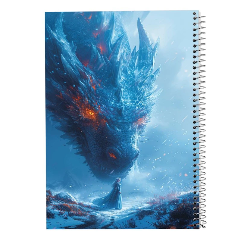 دفتر ژورنال نویسی 50 برگ مدوپد مدل نقطه ای طرح اژدها کد DF16641