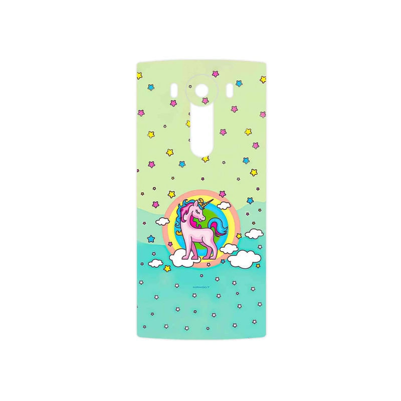 برچسب پوششی ماهوت مدل Rainbow unicorn adventure مناسب برای گوشی موبایل ال جی V10