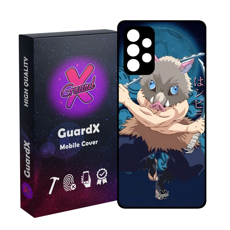 کاور گارد ایکس طرح شیطان کش انیمه مدل Glass10560 مناسب برای گوشی موبایل سامسونگ Galaxy A53