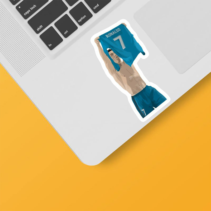 استیکر لپ تاپ و موبایل بووم طرح رونالدو کد TR45
