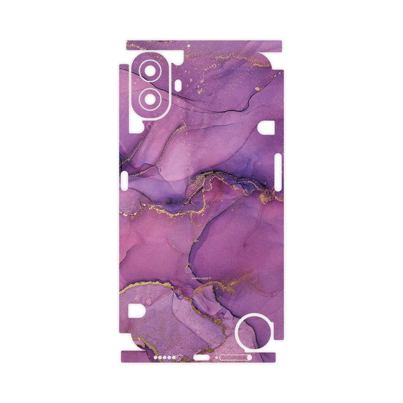 برچسب پوششی ماهوت مدل Purple Marble-FullSkin مناسب برای گوشی موبایل ناتینگ CMF Phone 1