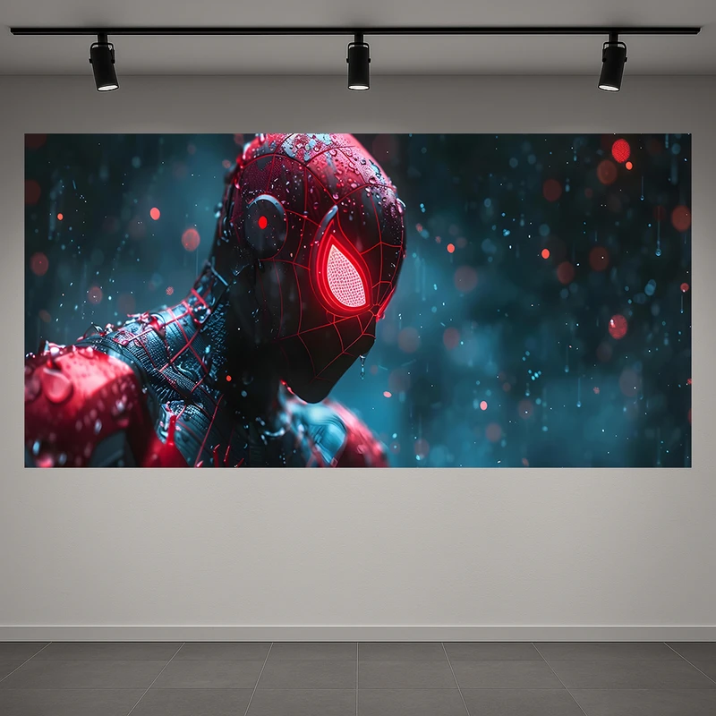 پوستر طرح مرد عنکبوتی مدل سایبرپانک کد PD1311138