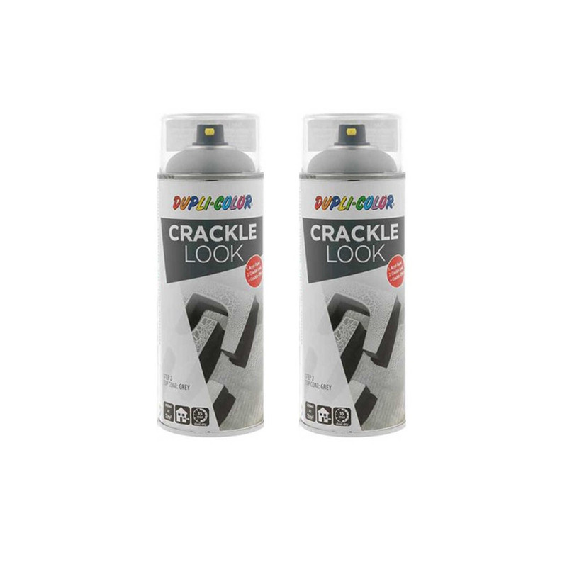 اسپري رنگ ترک خاکستری دوپلي کالر مدل CRACKLE LOOK حجم 400 میلی لیتر مجموعه 2 عددی اسپري رنگ ترک خاکستری دوپلي کالر مدل CRACKLE LOOK حجم 400 میلی لیتر مجموعه 2 عددی