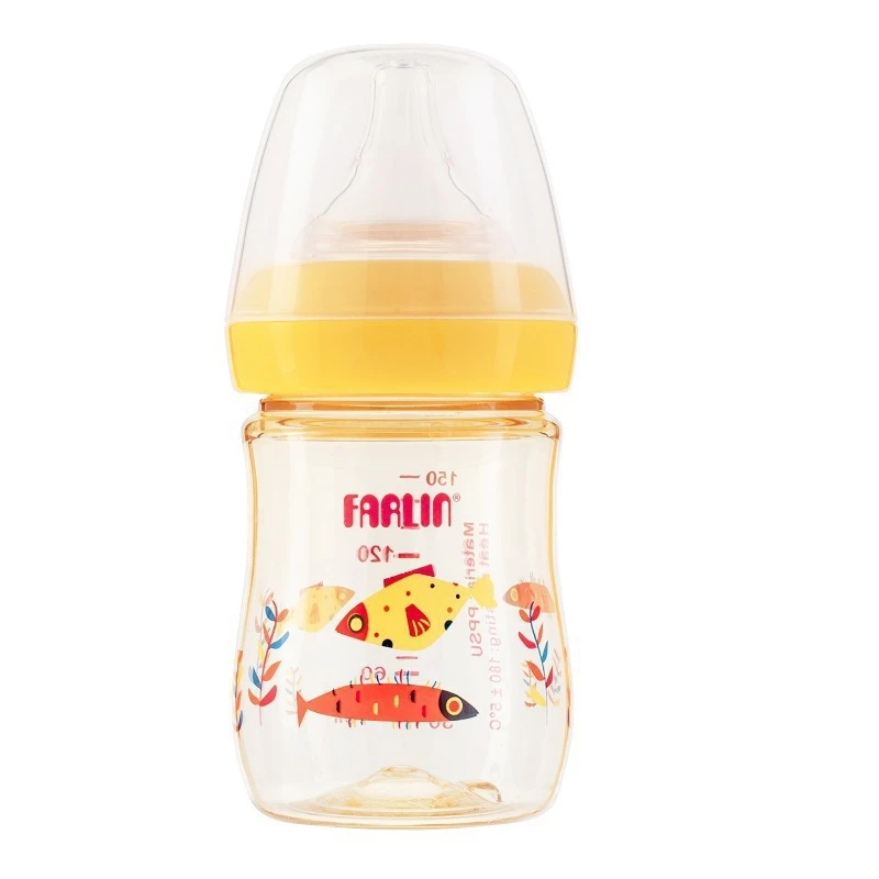 شیشه شیر فارلین طرح ماهی کد AB-92010 گنجایش 150 میلی لیتر