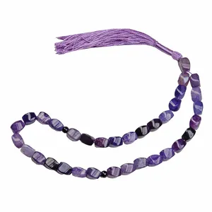 تسبیح مدل لوکس سنگ عقیق تراش کد T_465