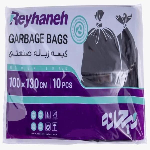 کیسه زباله ریحانه مدل سوپر صنعتی یک بسته 10 عددی