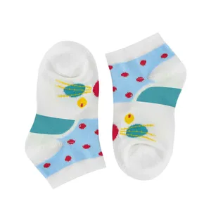 جوراب ساق کوتاه دخترانه مدل توپی