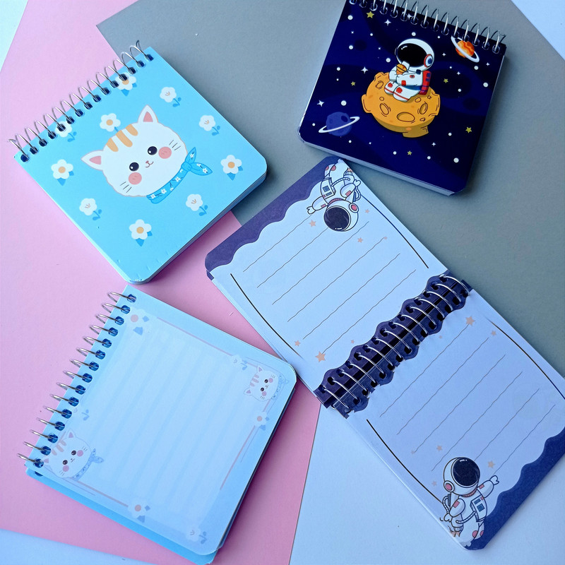  دفترچه یادداشت مدل حاشیه دار کد A107 بسته 2 عددی