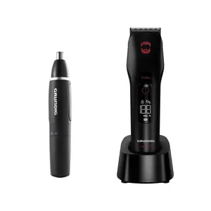 ماشین اصلاح موی سر و صورت شارژی گروندیگ مدل MC 9030 به همراه مو زن گوش و بینی گروندیگ مدل MT 3810