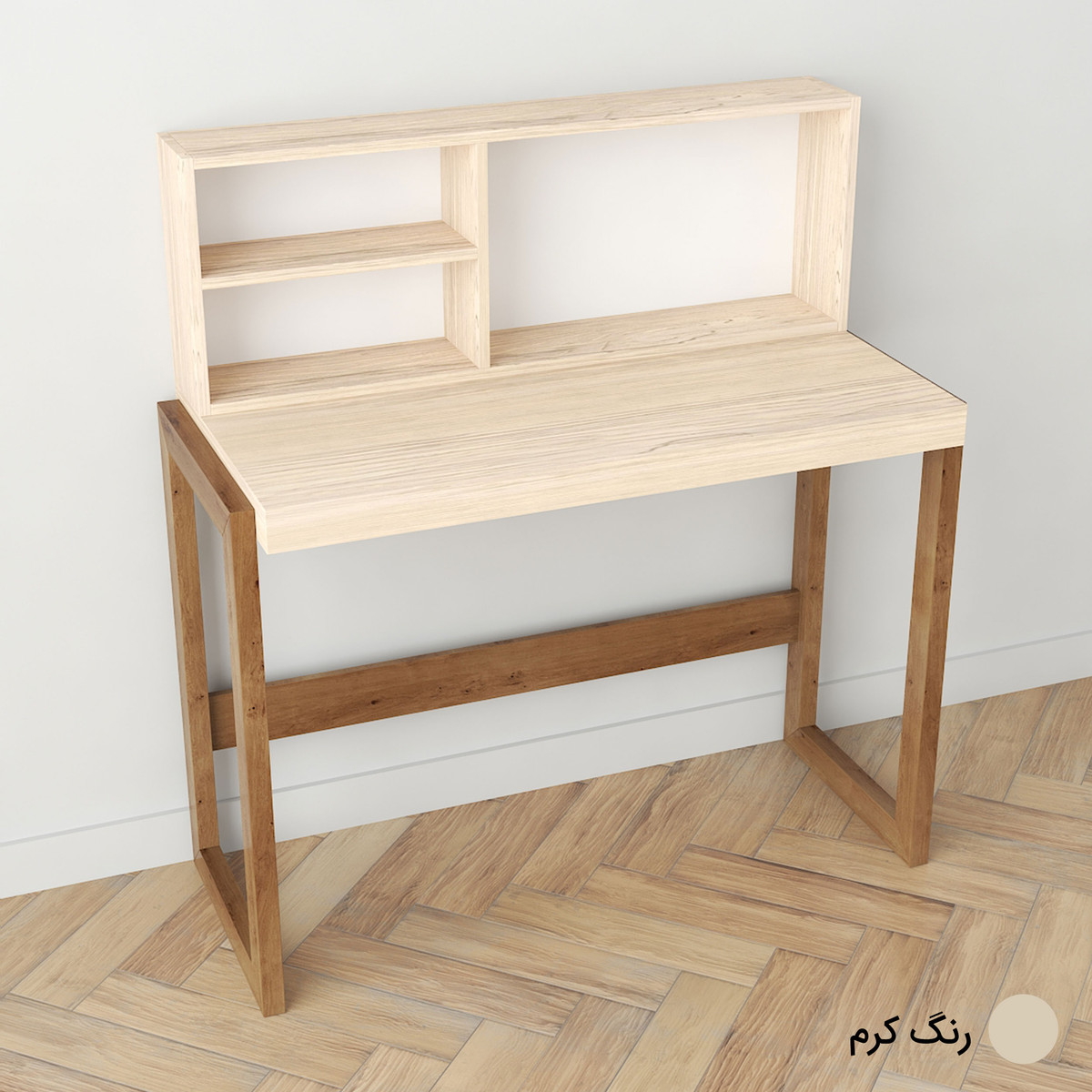 میز تحریر طرح کتابخانه دار مدل درسا 2 میز تحریر طرح کتابخانه دار مدل درسا 2