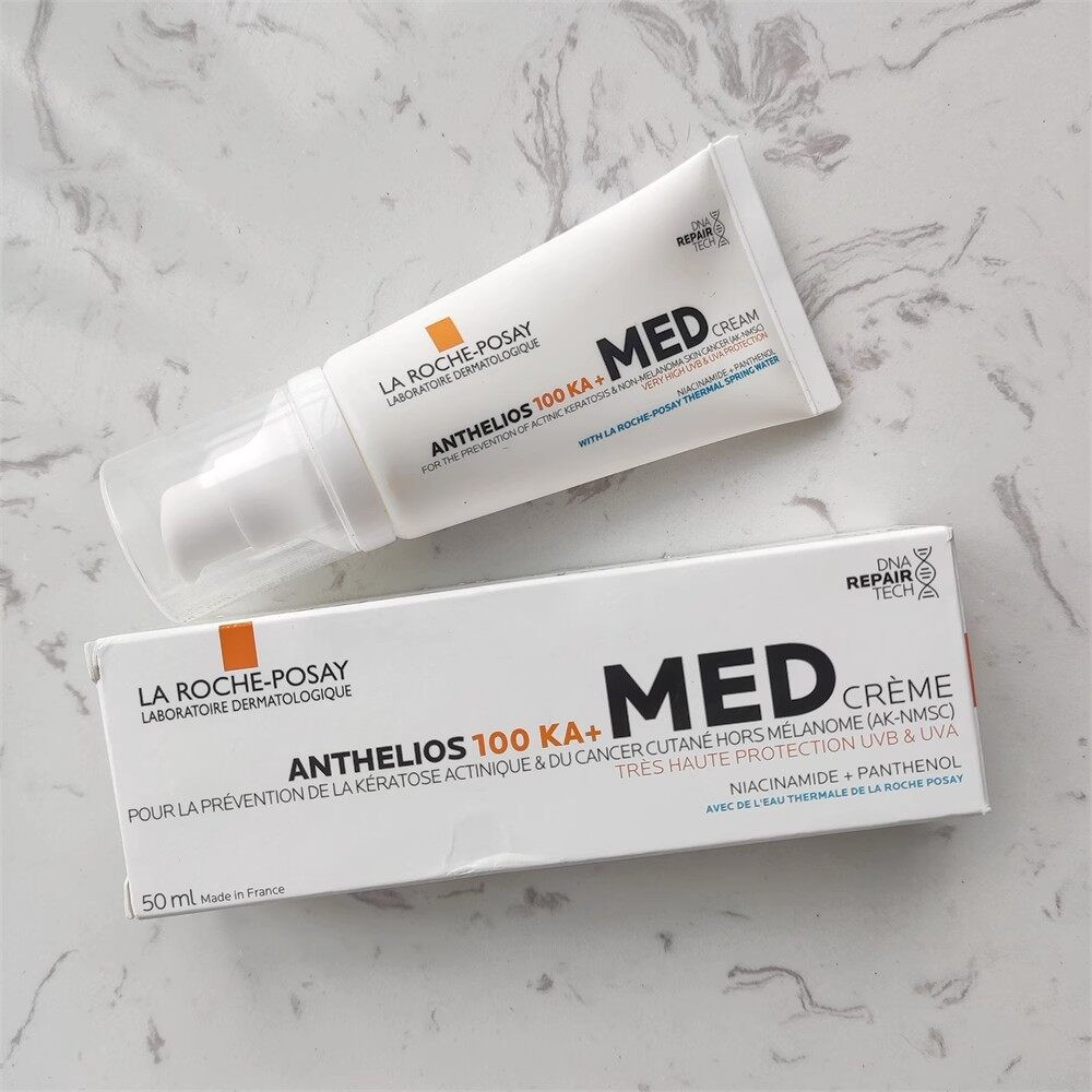کرم ضد آفتاب بدون رنگ SPF 100 لاروش پوزای مدل la roche-posay anthelios 100ka+ med مناسب انواع پوست حجم 50 میلیلیتر کرم ضد آفتاب بدون رنگ SPF 100 لاروش پوزای مدل la roche-posay anthelios 100ka+ med مناسب انواع پوست حجم 50 میلیلیتر