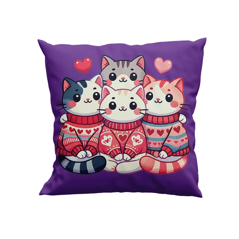 کوسن پاد آفرین مدل گربه ها کد DKK1084