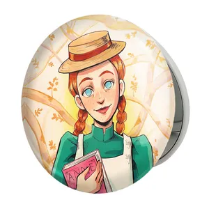 آینه جیبی خندالو طرح آن شرلی مدل تاشو کد 10551 