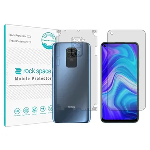 Rockspace transparent screen protector HyGEL model suitable for Xiaomi  Redmi Note 9 Overseas mobile phone with back protector