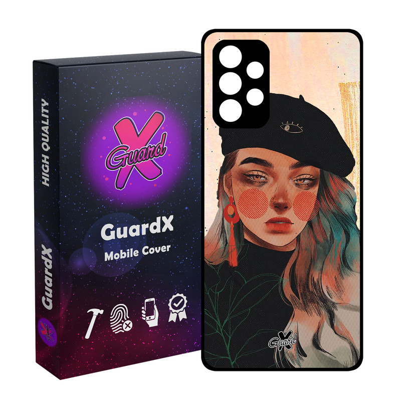 کاور گارد ایکس طرح Girl مدل Glass10321 مناسب برای گوشی موبایل سامسونگ Galaxy A32 5G