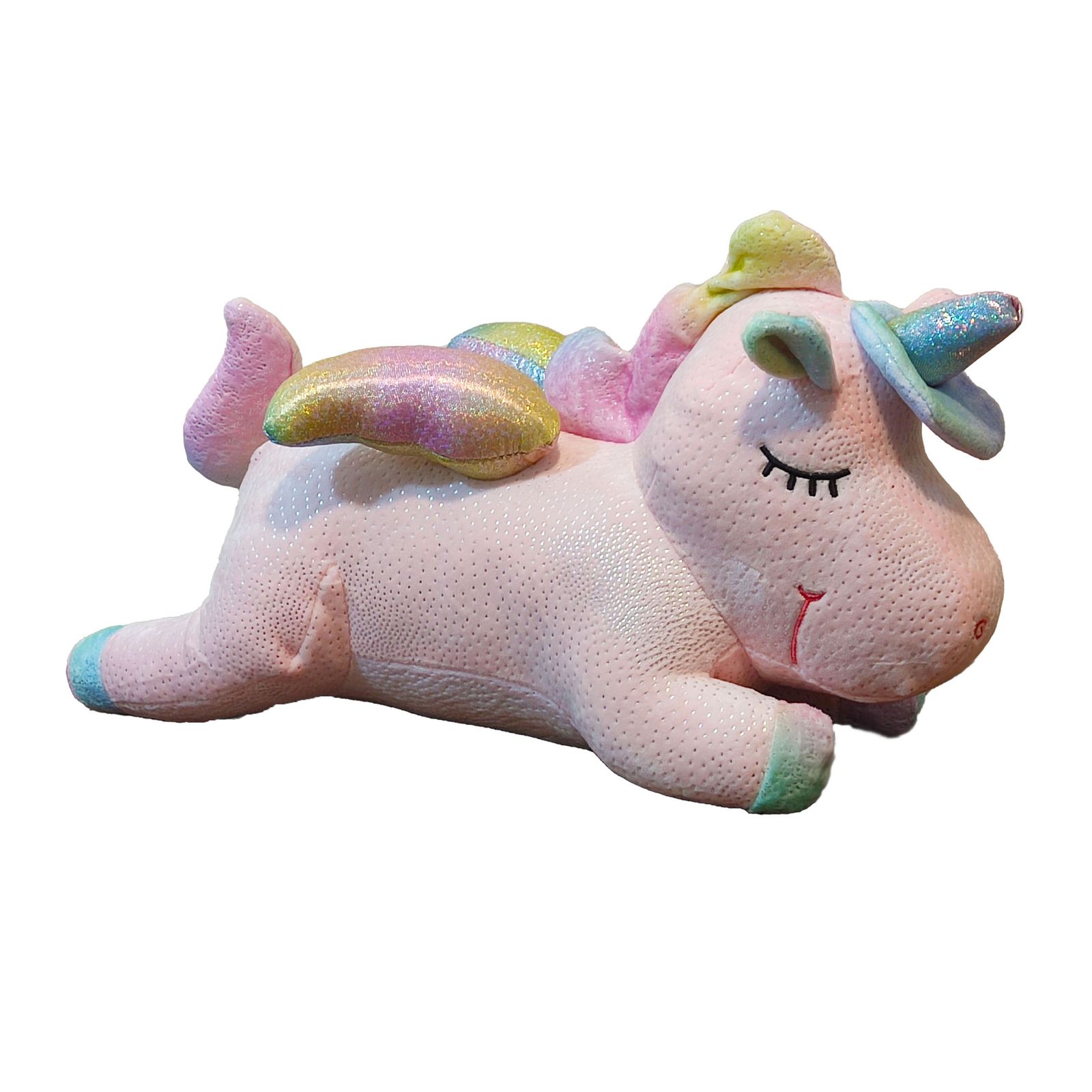 عروسک مدل یونیکورن اسب تک شاخ خوابیده کد DB20 طول 38 سانتیمتر - - 4