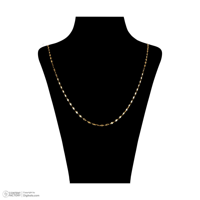 زنجیر طلا 18 عیار زنانه گلدم طرح پولکی مدل PE-3070024