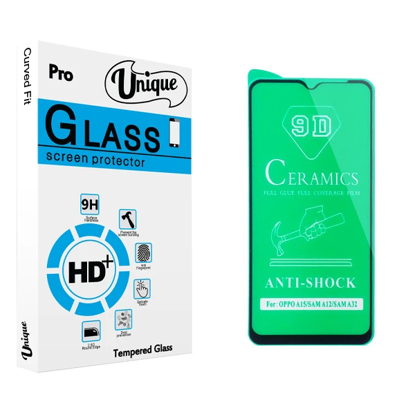 محافظ صفحه نمایش سرامیکی يونيک مدل +Clear مناسب برای گوشی موبایل سامسونگ Galaxy A12