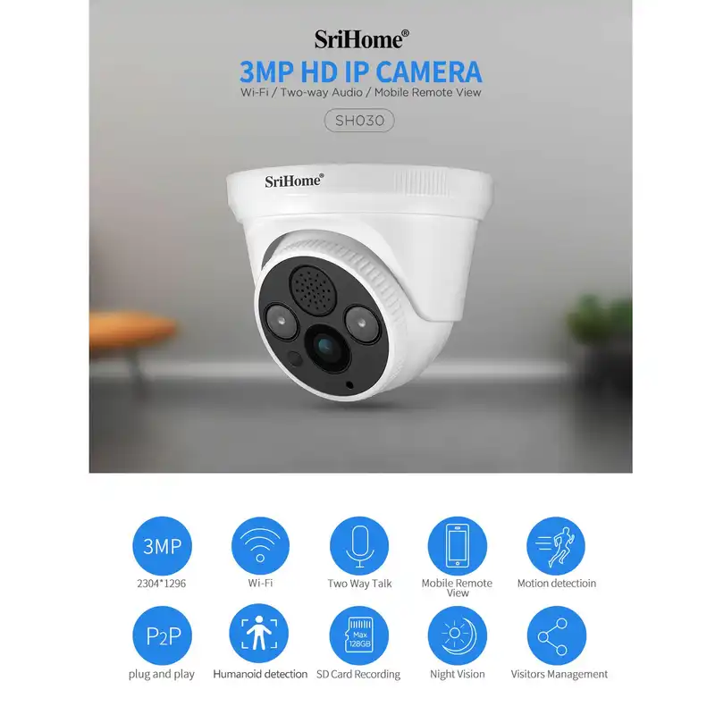 دوربین مداربسته تحت شبکه سری هوم مدل SH030