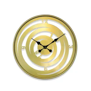 ساعت دیواری آرام مدل سه بعدی فلزی کد 6012