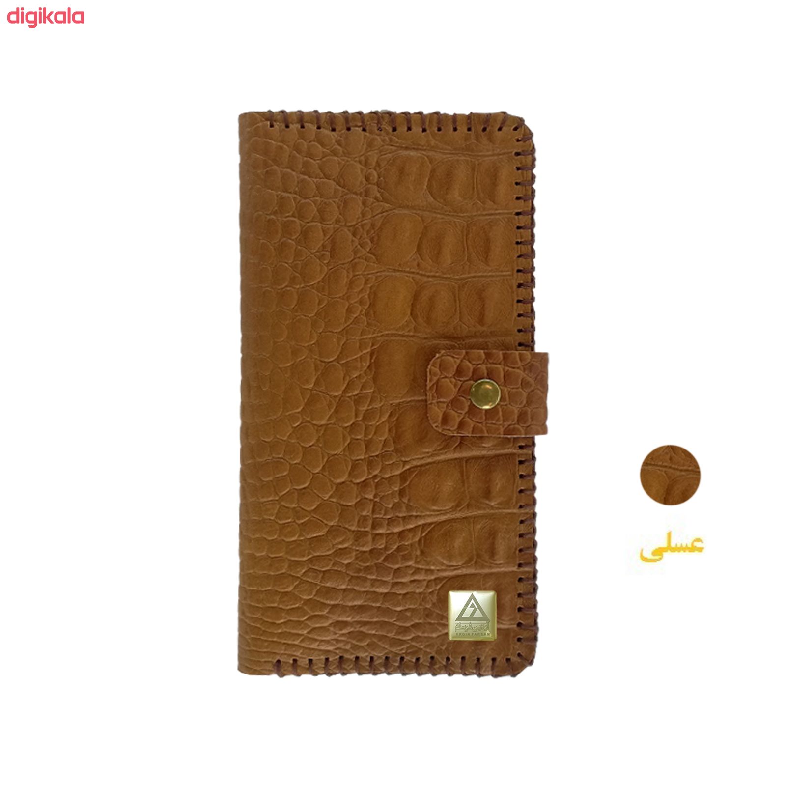 کیف پول چرمی آردین فرسام مدل Croco کد AF-3 main 1 3