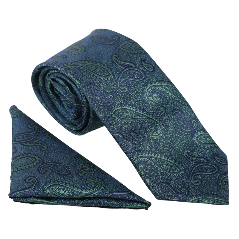 ست کراوات و دستمال جیب مردانه نسن مدل T263